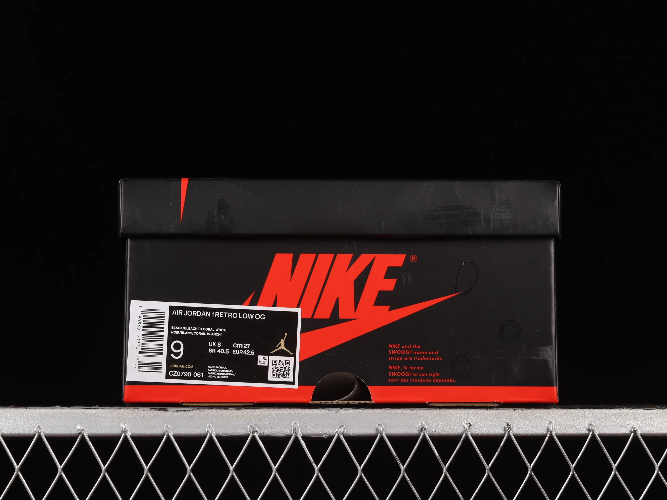 All categories Air Jordan Jordan series basketball shoes Air Jordan 1 Low pure original version Air Jordan 1 Low OG "Bleached Coral" AJ1 Joe 1 black pink toe full head layer low-top basketball shoes CZ0790-061